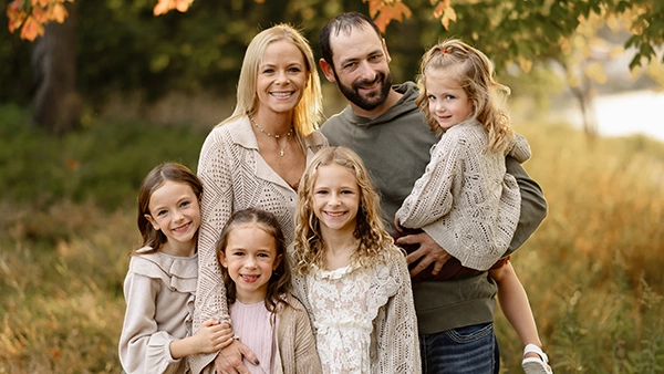 Neuropathy Carroll IA Jason Pudenz With Family HP